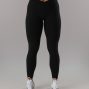 Wrap Mid Rise Legging - Black
